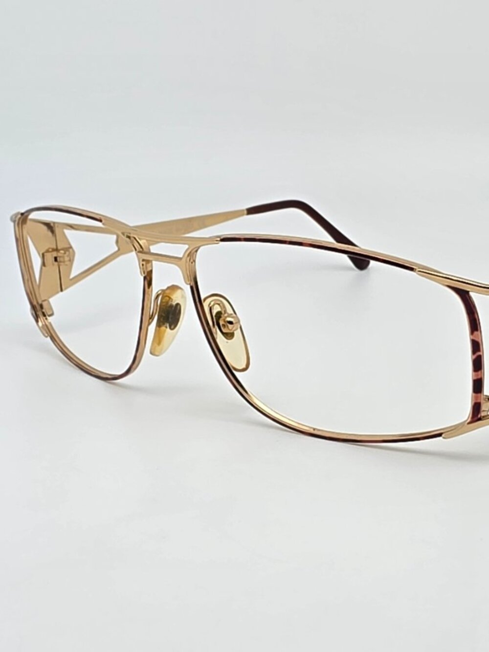 Genny 579 5008 Gold Tortoise Aviator Sunglass Frame Italy 59-13-130